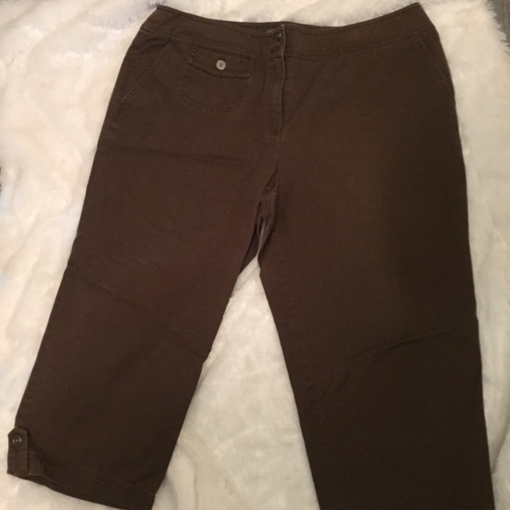 Chico’s brown Capri pants